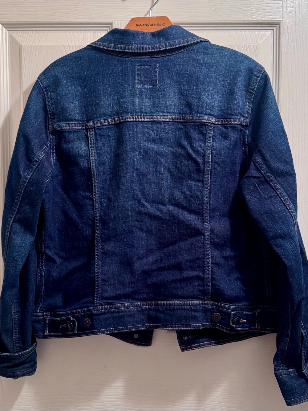 Old Navy - Women’s Dark Blue Wash Denim Jacket - Large - Picture 3 of 4
